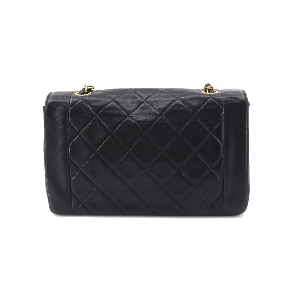 Chanel Matelasse Chain Shoulder Bag Leather Black Gold Metal Fittings - Picture 2 of 9